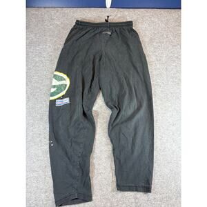 Vintage 90s Green Bay Packers NFL Football Sweatpants Men Small Black Sportswear